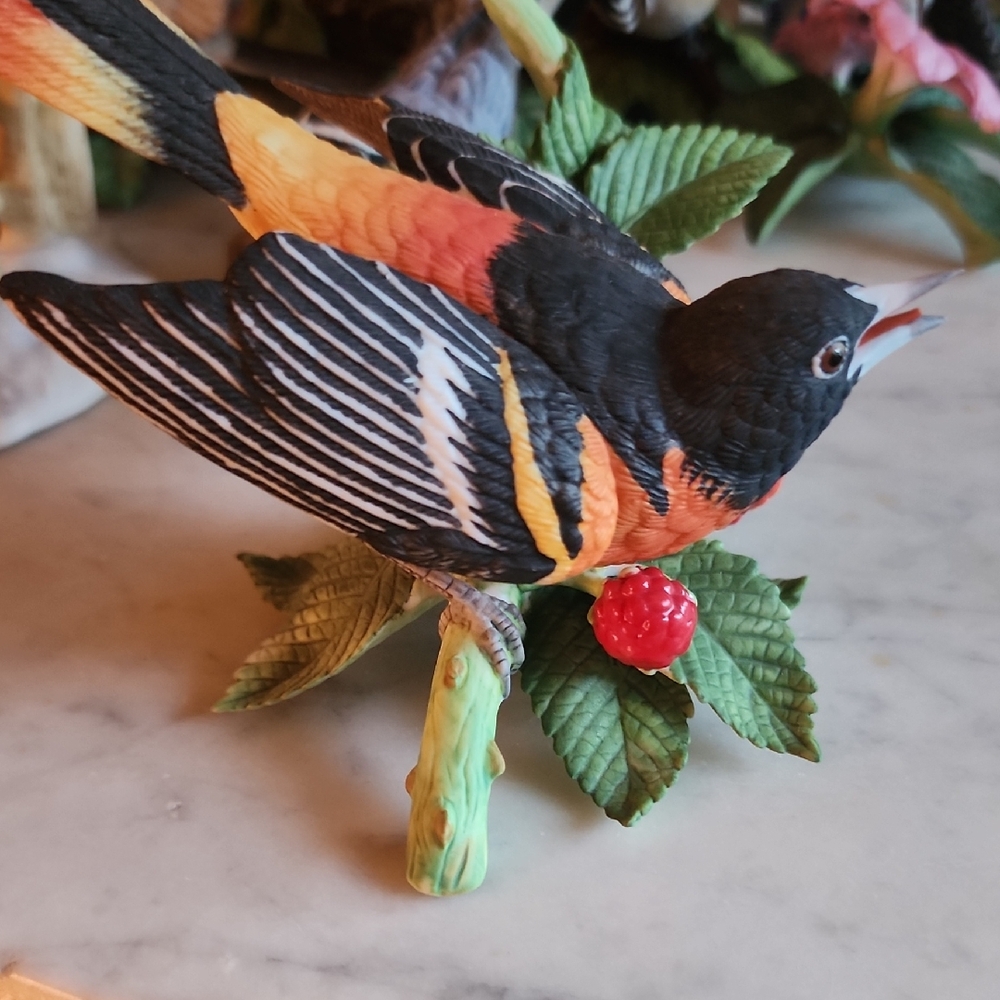 Lenox Black and Orange Bird Figurine
